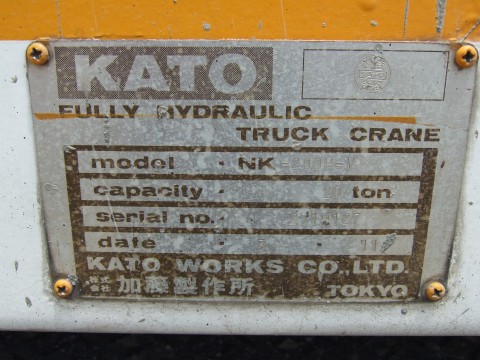 Kato - NK200H-V (1991) - Cranes & Diggers Limited